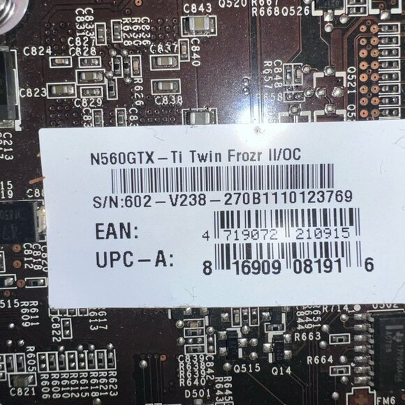 MSI N560GTX-TI Twin Frozr II 2GD5 2GB GDDR5 Graphics Card PCI Express 2.0 - Picture 8 of 9